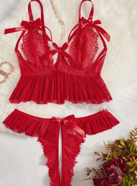 Red two piece