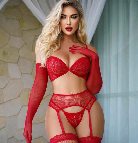 Red 4 piece set