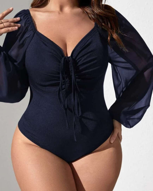 Navy blue bodysuit