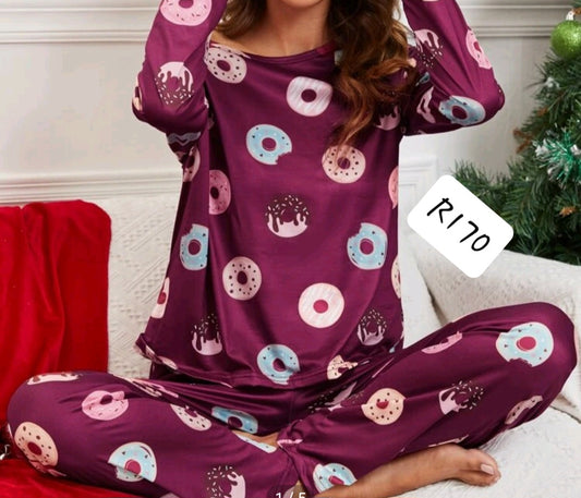 Burgundy pajamas