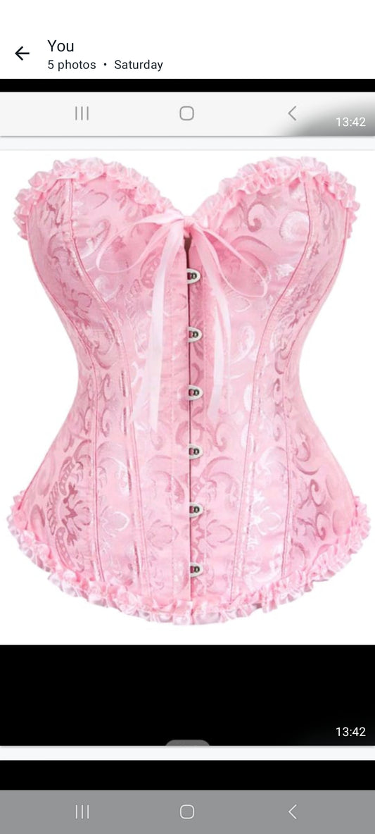 Pink corset