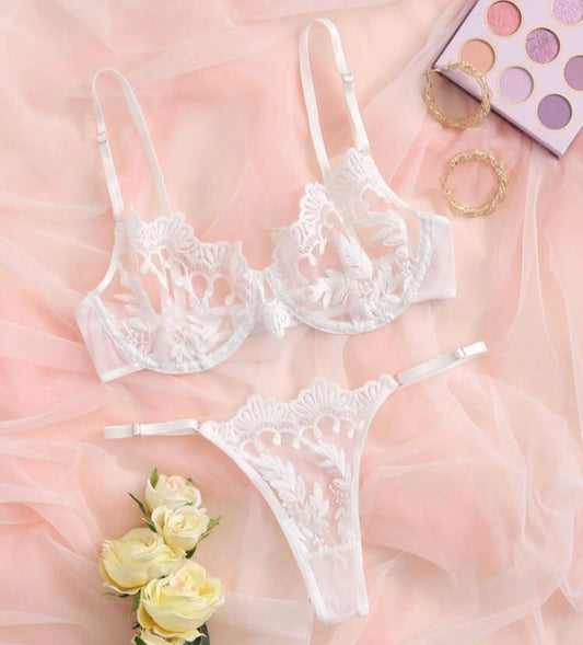 2 piece white set