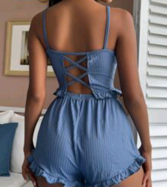 Blue 2 piece nightie